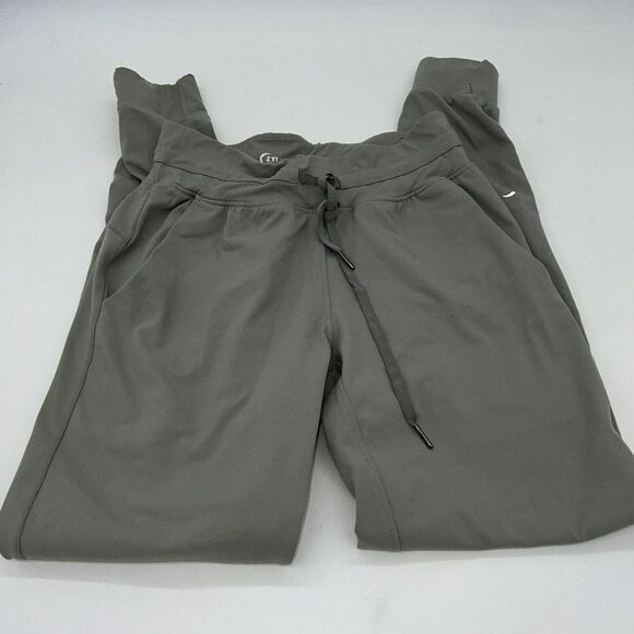 ZYIA Ascend Joggers Gray Pockets Large Nylon Spandex Drawstring Athlesiure - Picture 1 of 5